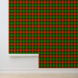Groen Rood Schaakbord Patroon - Geruit Textuurpatr Behang