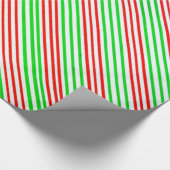 Groen rood stroperpapier cadeaupapier (Hoek)