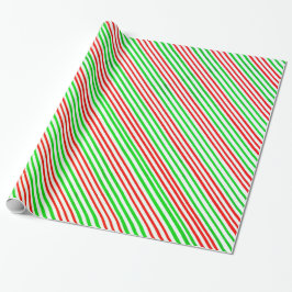 Groen rood stroperpapier cadeaupapier