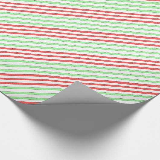 Groen rood stroperpapier cadeaupapier (Hoek)
