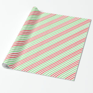Groen rood stroperpapier cadeaupapier
