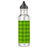 Groen Rood Tartan Geruit Plaid Patroon-55788 Waterfles (Links)