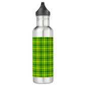 Groen Rood Tartan Geruit Plaid Patroon-55788 Waterfles (Rechts)