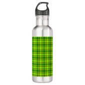 Groen Rood Tartan Geruit Plaid Patroon-55788 Waterfles (Voorkant)