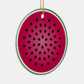 Groen rood watermeloen keramisch ornament (Rechts)
