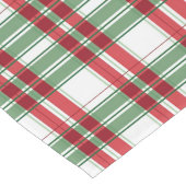 Groen, rood, wit Kerst Plaid Gingham Lange Tafelloper (Hoek)