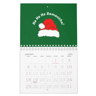 Groen Rood Wit Kerstman Prettig Kerstfeest Kalender
