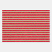 Groen, Rood, Zwart en Wit  Inpakpapier Vel (Voorkant 3)