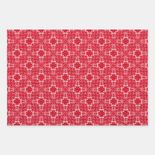 Groen, Rood, Zwart en Wit  Inpakpapier Vel (Voorkant)