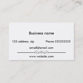 Groen rookeffect visitekaartje (Achterkant)