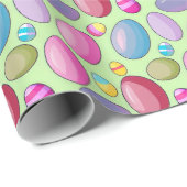 Groen rookwapier voor paaseipatroon bevestigen cadeaupapier (Rol Hoek)