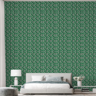 Groen Roos Behang