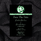 Groen Roos Bewaar de datum Save The Date