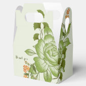 Groen Roos Bloemen Bruiloft Thema Bedankdoosjes (Geopend)