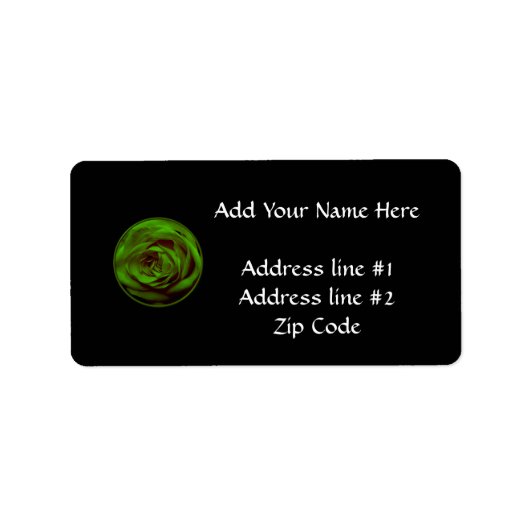 Groen Roos Etiket (Voorkant)
