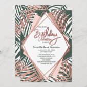 Groen Roos goudpalm bladerdag Kaart (Voorkant / Achterkant)