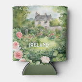 Groen Roos Ierland Landschap Blikjeskoeler (Voorkant)
