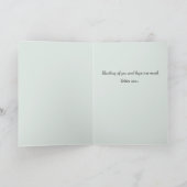 Groen Roos land denkt aan jou Bedankkaart (Binnen)