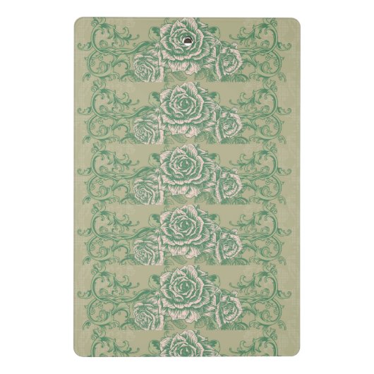 Groen Roos Mini-klembord Mini Klembord (Achterkant)