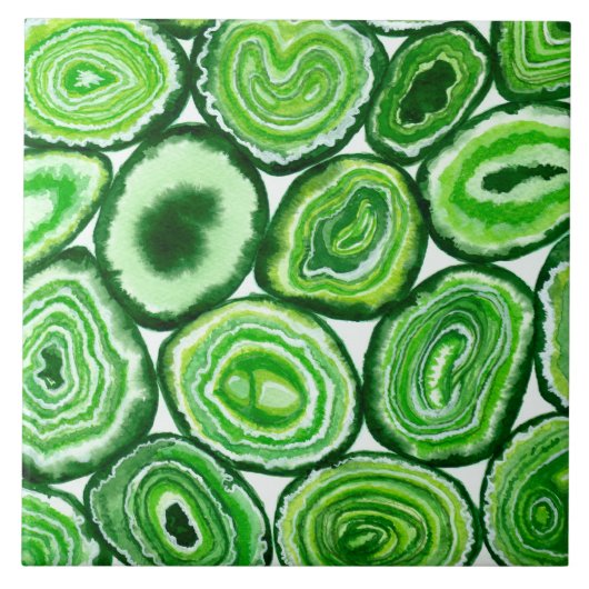 Groen rooster tegeltje (Voorkant)