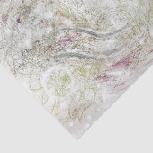 Groen Roze Abstract Ontwerp Decoupage Tissuepapier (Detail)