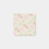 Groen Roze Beige Retro Y2K 70s Bloempatroon Post-it® Notes (Voorkant)