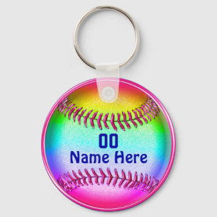 Groen, Roze, Blauwe Stomme, Softball Team Gift ide Sleutelhanger