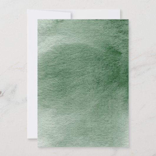 Groen Roze Bloemen Krans Vrijgezellenfeest Kaart (Achterkant)