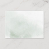 Groen Roze Blush Bloemachtige Huwelijksreis Wens  Informatiekaartje (Achterkant)
