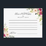 Groen Roze Blush Bloemen Bruiloft Advies Kaart<br><div class="desc">Deze groen roze blush bloesem bruiloft advies kaart is perfect voor een moderne bruiloft. Het ontwerp is voorzien van handgeschilderde geïllustreerde mooie roze, blush en gele pioenen met groen gebladerte. Deze kaarten zijn ideaal voor een bruiloft, vrijgezellenfeest, baby shower, afstudeerfeest & meer. Personaliseer de kaarten met de namen van de...</div>