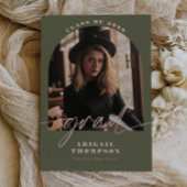 Groen & Roze Boog Foto Script Afstuderen Kaart