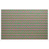 Groen Roze Chevron Zigzag Ontwerp  Stof (Yard (91,4 cm))