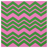 Groen Roze Chevron Zigzag Ontwerp  Stof (Swatch)