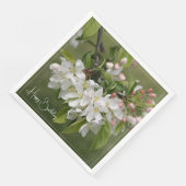 Groen roze en wit servet (Hoek)