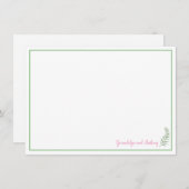 Groen, Roze en Witte Vruchten Aangepast Kaart (Voorkant / Achterkant)