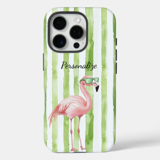Groen roze flamingo Case-Mate iPhone case (Achterkant)