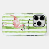 Groen roze flamingo Case-Mate iPhone case (Achterkant (horizontaal))
