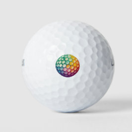 Groen Roze Geel Violet Ontworpen Golfballen