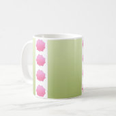 groen roze koffiemok (Voorkant links)