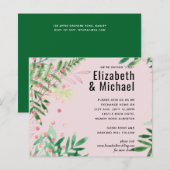 Groen Roze Moderne Bruiloft (Voorkant / Achterkant)