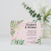 Groen Roze Moderne Bruiloft (Staand voorkant)