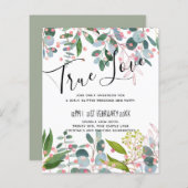 Groen Roze Moderne Bruiloft (Voorkant / Achterkant)