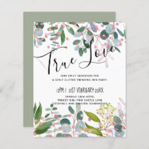 Groen Roze Moderne Bruiloft