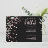 Groen Roze Moderne Bruiloft (Staand voorkant)