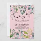 Groen Roze Moderne Bruiloft (Voorkant)