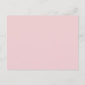 Groen Roze Moderne Bruiloft Uitnodiging Briefkaart (Achterkant)