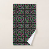 Groen & Roze Neon Bad Handdoek (Handdoek)
