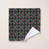 Groen & Roze Neon Bad Handdoek (Wasdoekje)