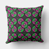 Groen & Roze Neon Buitenkussen (Achterkant)