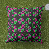 Groen & Roze Neon Buitenkussen (Gras)